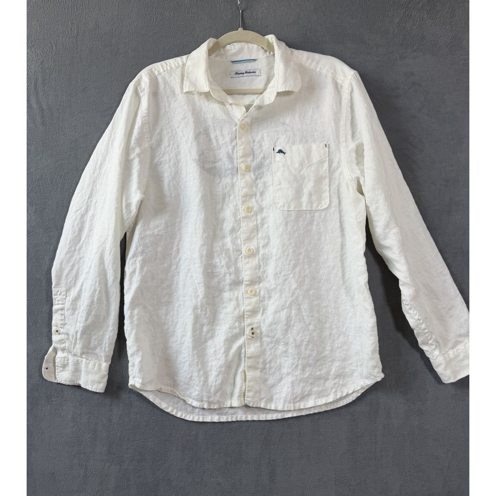 Tommy Bahama Men's Long Sleeve 100% Button Down Shirt Scottsdale Medium Resort